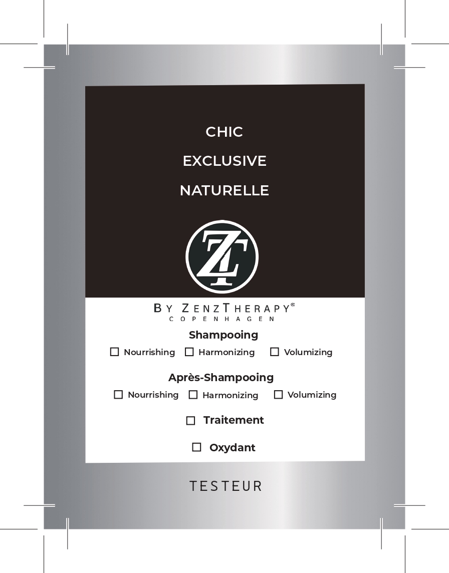 Zenztherapy etiquettes rectangulaire